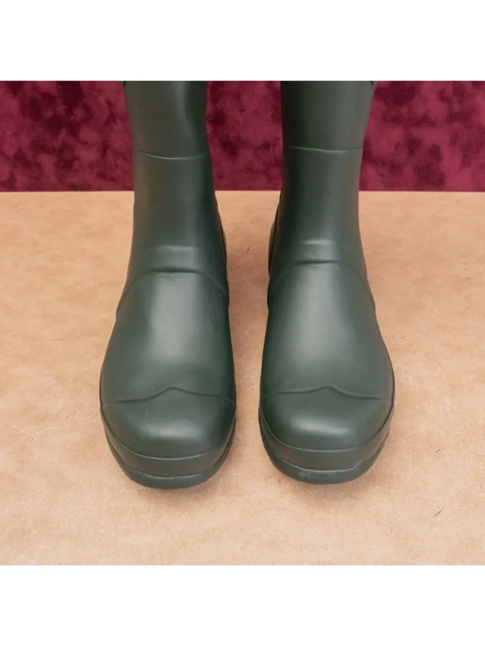 Hunter Men Original Short Green Farm Wellies Rubber Rain Boots 11US EUR44
